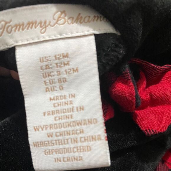 Tommy Bahama Baby Girls’ Christmas Holiday 2-PC Plaid Set Size- 12M - Picture 6 of 6